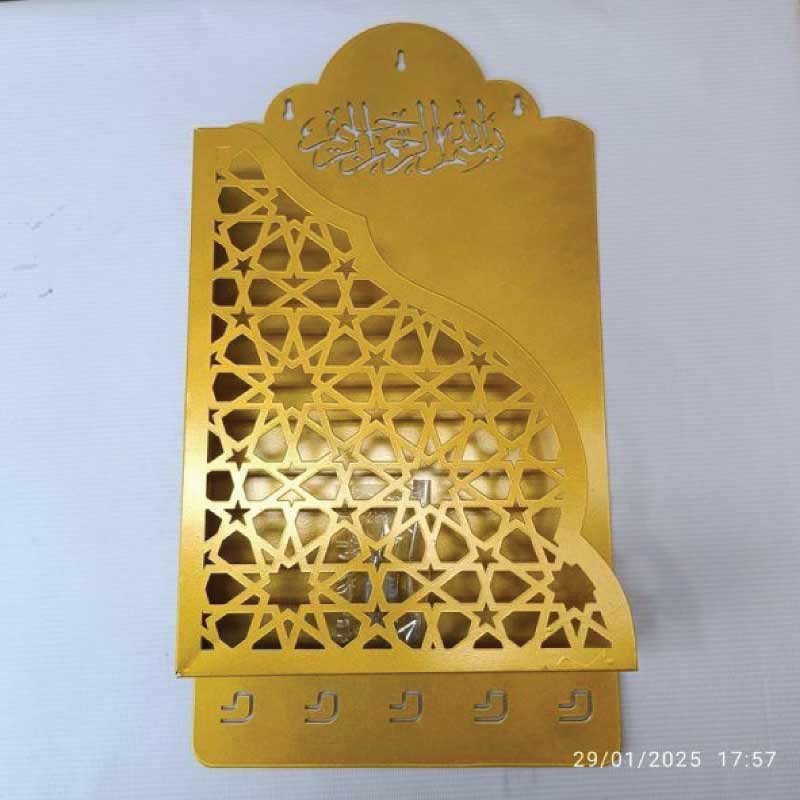 Quran Box With Tasbih Hanger Black/Golden - Image 9