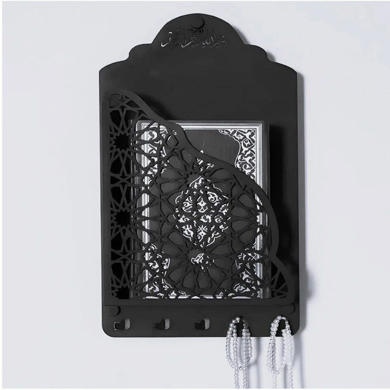 Quran Box With Tasbih Hanger Black/Golden - Image 7