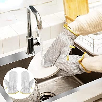 Water proof dishwashing gloves one pcs - Image 4