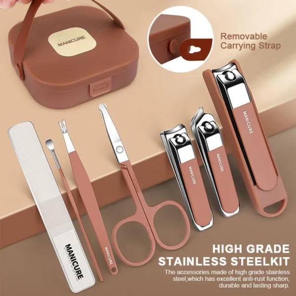 Anti-Splash Nail Clipper Set (7 PCS)